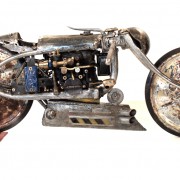 <strong>"THE DETROIT RACER"</strong> Components: reanimated objects / Size: 94 cm x 37 cm