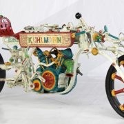 <strong>"THE KUHLMANN RACER" </strong>Components: reanimated objects / Size: 270 cm x 88 cm /

3. Place at the Custom Bike Show /

Category: Freestyle / 2016 Motorbeurs Utrecht (NL) /

Photo Credit: Onno "Berserk" <span class="st">Wieringa</span>