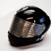 "HoG" / Exclusive Helmet Creation / Technique: aluminium and silver leaf